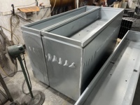 Kotak Penanam Tanaman Persegi Panjang Aluminium Ukuran Khusus YISHANG, Pot Bunga Taman untuk Lanskap Teras