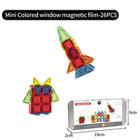 Mini tablette magnétique 40 pièces sur le thème des animaux et de la nature, boîte en fer portable, pack de voyage, jouet éducatif pour enfants, blocs de construction DIY