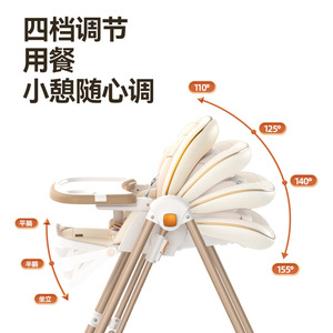 Silla de Comer Multifuncional para Bebés con Función de Balanceo, Ajustable en Altura, de 0 a 6 Años, para Uso Doméstico - Product Image 3