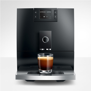 Machine à café automatique professionnelle, machine à expresso noire avec technologie d'aromatisation intense - Product Image 1