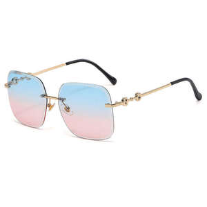 <span class=keywords><strong>Gafas</strong></span> <span class=keywords><strong>de</strong></span> <span class=keywords><strong>Sol</strong></span> Planas <span class=keywords><strong>para</strong></span> <span class=keywords><strong>Adolescentes</strong></span>, <span class=keywords><strong>Gafas</strong></span> <span class=keywords><strong>de</strong></span> <span class=keywords><strong>Sol</strong></span> <span class=keywords><strong>de</strong></span> Lujo con Cristales Amatista y Rubí, <span class=keywords><strong>de</strong></span> Acero Inoxidable, <span class=keywords><strong>para</strong></span> Viaje, Tamaño Grande - Product Image 2