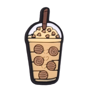 Hebilla de goma suave de PVC de dibujos animados para zapatos DIY decorativo extraíble flor té de la leche cueva accesorios transfronterizos estilo comida - Product Image 3