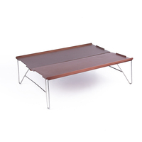 Table de pique-nique moderne pour le camping en plein air, facile à transporter, légère, pliable en aluminium, pour une utilisation en cour