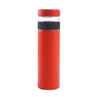ポータブル断熱ウォーターボトルフィルター付きステンレス鋼魔法瓶ポータブルドリンクウェア真空缶カップ旅行ボトル