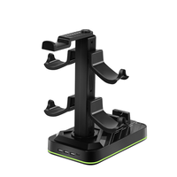 Station de Recharge pour Nintendo Switch 2, Support pour Manettes et Casque, Organisateur Multi-Appareils, Étagère de Rangement