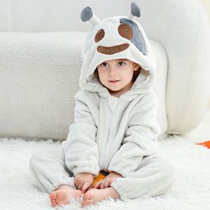 Michley Halloween strisciante per bambini edizione limitata grigio Ghost Design autunno flanella bidirezionale chiusura con cerniera Unisex navi 48 - Product Image 1