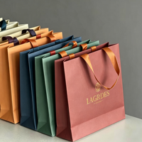 Tas Tangan Berlogo Cetak Kartu Putih Halus, Sambungan yang Diperkuat, Daya Tahan Baik untuk Kemasan Parfum dan Makeup Kelas Atas