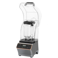 Professionnel 1.8L Commercial 110V 220V Silencieux Commercial Heavy Duty Sound Proof Blender Numérique High Speep Smoothie Blender