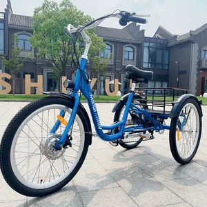 EZREAL MEIGI ארה"ב המניה חשמלי אופניים שלושה גלגל E trikes 24 "36V 350W מטען אופניים תלת אופן חשמלי למבוגרים