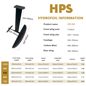 Planche de surf hydrofoil en carbone GY930, planche à voile pour sports nautiques unisexes, kitesurf et SUP - Product Image 2