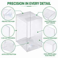 Boîtes d'emballage pliables en plastique acétate transparent PVC PET biodégradable personnalisées pour l'emballage des produits