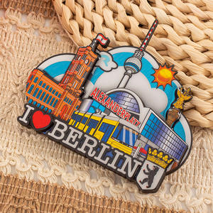 Aimant de réfrigérateur en bois personnalisé en <span class=keywords><strong>Allemagne</strong></span> <span class=keywords><strong>Berlin</strong></span> Souvenirs d'attractions touristiques Aimant de réfrigérateur en gros - Product Image 5