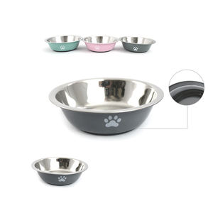 Bol pour chien portable et écologique, taille XL, antidérapant, motif peint uni, matériau PC imperméable, utilisation en intérieur - Product Image 4