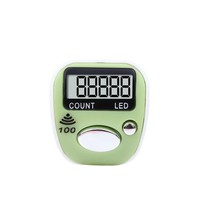 Cincin Penghitung Mini dengan Lampu LED 100 Suara Beep Penuh Penghitung Manual untuk Menghitung dan Membaca