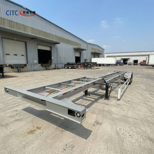 Semi-remorque squelette 2 essieux 40T avec pneus 12R22.5 pour conteneur 40 pieds, directement de l'usine, pour la Côte d'Ivoire - Product Image 5