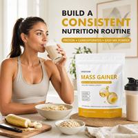 Poudre de soutien nutritionnel pour le corps à marque privée, saveur fraise, haute solubilité, faible teneur en matières grasses, pour la prise de masse musculaire