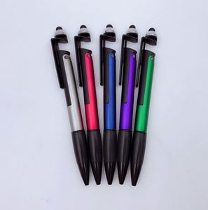 Novelty Design Multifunction Phone Holder <b>Ball</b> <b>Led</b> Stylus Ballpoint Pen With Custom Logo - Product Image 5