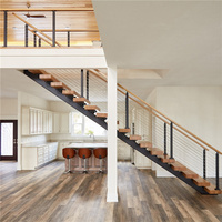 Étagère de rangement sous les escaliers, armoire d'escalier, étagère à chaussures en bois, escalier dans le salon