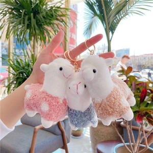 12cm Cute Kawaii <b>Alpaca</b> Sheep Keychain Soft Plush Bag Charm Decor Pendant Llama Animal <b>Toys</b> and Keychains Plush Doll Pendant - Product Image 1