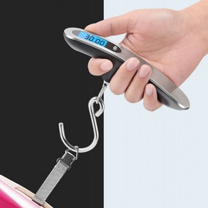 डिजिटल सामान पैमाने-एलसीडी डिस्प्ले के साथ £ 110 क्षमता-यात्रियों के लिए पोर्टेबल स्टेनलेस स्टील फांसी सामान वजन पैमाने - Product Image 3