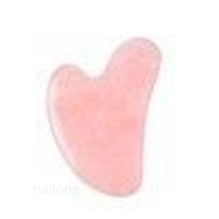 Planche de massage Gua Sha en jade naturel en forme de cœur – Outil de beauté pour le visage et le corps, plaque de massage ergonomique pour la santé et le bien-être