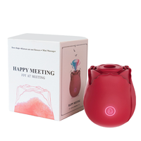 Best-seller Vibromasseur Rose pour Femmes - Jouet pour adultes en silicone sans fil en forme de fleur, 10 fréquences, étanche IPX4, rechargeable par USB, 40