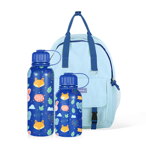 Bouteilles d'eau isolées sous vide à Double paroi en acier inoxydable 320 avec sac à Lunch pour enfants, 520ML, 304 ML - Product Image 1