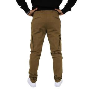 Pantalones para Hombre Hyps, Modelo Fiorentino T 15, Color Camel, Estilo Cargo, Corte Ajustado, Ropa Casual - Product Image 3