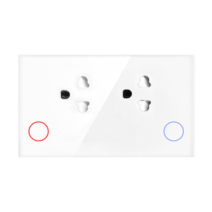 Vietnam Tailandia Especificación Panel de vidrio 15A Graffiti Zigbee Smart Socket con función de medidor de potencia - Product Image 5