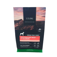 Sachet refermable personnalisé avec fermeture éclair pour l'emballage d'aliments pour animaux de compagnie (chats et chiens)