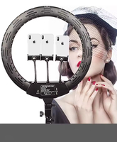 Anneau lumineux LED en plastique de 18 pouces pour diffusion en direct, jeux, TikTok, maquillage, vidéo, selfie, avec trépied de 2,1 m – Vente en gros usine