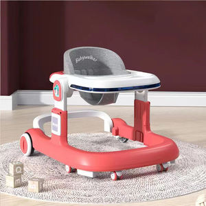 Design facilmente pieghevole regolabile altezza Walker Andador Para Bebes U Trolley <span class=keywords><strong>Push</strong></span>/<span class=keywords><strong>Pull</strong></span> attività giocattolo Music Walker per bambini - Product Image 2