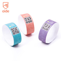 Bracelets Tyvek personnalisés numérotés pour événements, en gros, respectueux de l'environnement, pour l'admission aux fêtes
