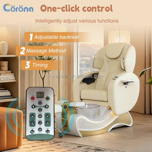 كرسي تدليك فاخر للظهر مع حوض للقدمين لصالونات الأظافر ومراكز التجميل - Product Image 2