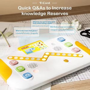 ของเล่นมอนเตสซอรี่แบบอินเทอร์แอคทีฟ บัตรสมาร์ทการ์ด เครื่องเรียนรู้การ์ด บัตรแฟลชพูดได้สำหรับเครื่องเล่นตั้งโต๊ะ - Product Image 3