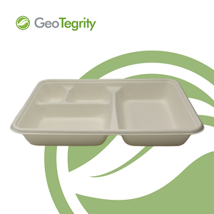 Quatre Compartiments Compostable <span class=keywords><strong>Plateau</strong></span> à <span class=keywords><strong>Lunch</strong></span> Écologique Canne À Sucre <span class=keywords><strong>Plateau</strong></span> L'école <span class=keywords><strong>Plateau</strong></span> - Product Image 3