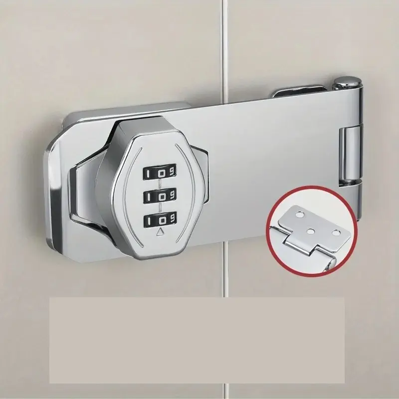 Stainless Steel Door Hinges Combination Lock Zinc Alloy Password Drawer Locks Mechanical Dial Cabinet Security Cam Lock