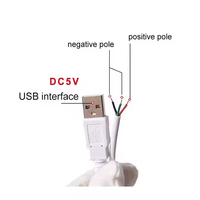 XINYI Interrupteur variateur blanc 5V USB avec télécommande, étanche, câble en cuivre de 1,5 m, 2A, PVC ignifuge pour lumières/ventilateurs