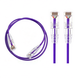 Échantillon Gratuit Câble <span class=keywords><strong>Ethernet</strong></span> Cat6 en Cuivre Ultra-Fin PVC UTP RJ45 (Options 1m/5m) - Product Image 1