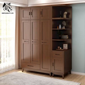 furniture factor best price customized small moq eco-friendly slide <b>wardrobe</b> personalized bedroom furniture solid wood <b>wardrobe</b> - Product Image 6