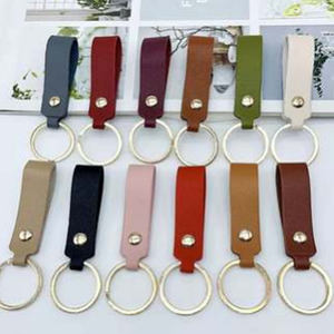 Llavero con Logotipo Personalizado, Llavero de Aleación de Zinc y Cuero PU Barato, Llaveros de Cuero de Alta Calidad - Product Image 4