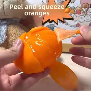 Juguete Blandito Pelable de Simulación de Naranja con Perlas de Agua, Antiestrés, Sensorial, Fidget, Fruta Realista para Apretar, Regalo, Venta al por Mayor - Product Image 5