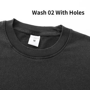 Oem Custom 260 GSM Rock Band Hip Hop Bob Marley sorridente grafica Unisex t-Shirt Vintage oversize con lavaggio acido t-Shirt per gli uomini - Product Image 5