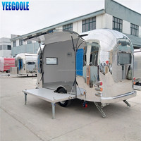 Chariot de distribution d'énergie Mobile, pour Popcorn, camion d'aliments pour le petit déjeuner, remorque en vente, livraison rapide, CE