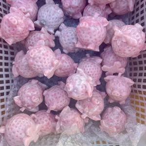 Venta al por Mayor de Piedras Preciosas Curativas, Ópalo Rosa, Cristal de Cueva de Animales, Artesanía de Cristal para Decoración y Regalos - Product Image 6