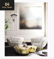 Table basse de luxe unique Eden en acier inoxydable doré, design tronc d'arbre