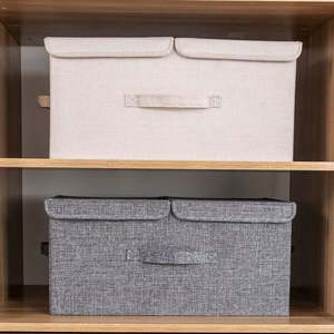 กล่องเก็บของอเนกประสงค์แบบพับได้ กล่องเก็บของในห้องนอน กล่องผ้าไม่ทอ - Product Image 4