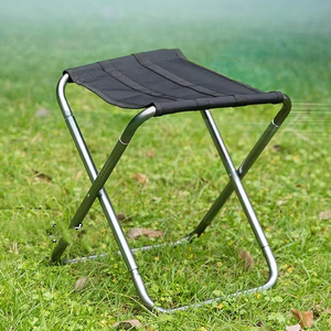 Outdoor Aluminium Portable <b>Folding</b> Picnic Camping <b>Stool</b> MIni Storage Fishing Chair Ultralight Furniture - Product Image 3