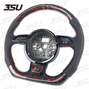 <span class=keywords><strong>Volant</strong></span> en fibre de carbone forgé en cuir pour Audi A4A5A7 A7A8A1A3 RS3 RS4 S3 S4 S5 <span class=keywords><strong>RS6</strong></span> RS7 TT TTRS Sport <span class=keywords><strong>2021</strong></span> 2022 2023 2024 - Product Image 2