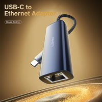Adaptador Convertidor Ethernet Gigabit RJ45 a Tipo-C LDNIO RJ-01C para Computadora Portátil Macbook - Red Cableada Externa